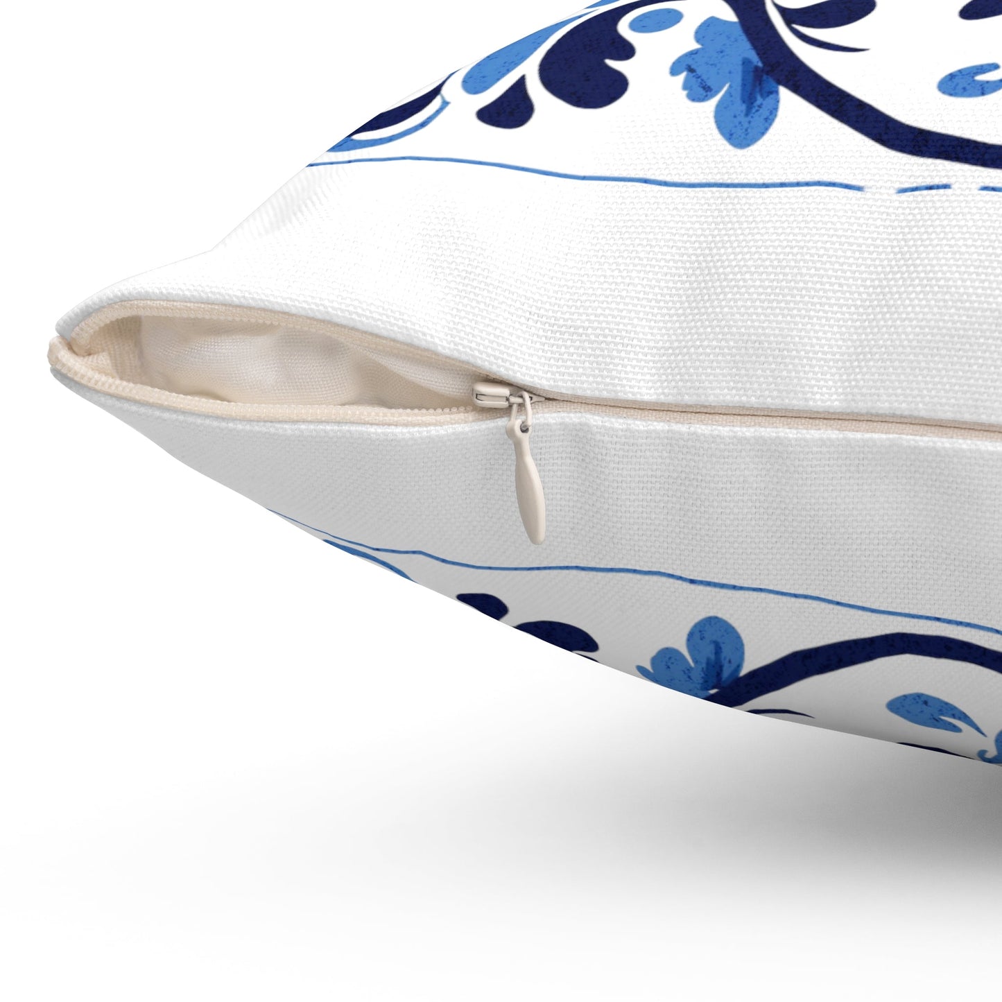 Traditional Portuguese Tile Inspired Pillow - Infuse Your Home with Cultural Elegance