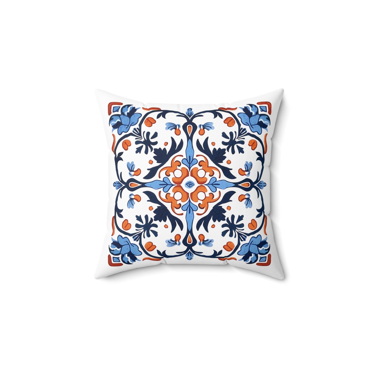 Classic Portuguese Tile Pattern Pillow - Infuse Elegance into Your Home