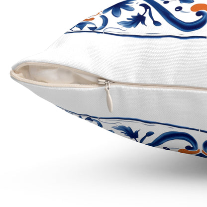 Elegant Portuguese Tile Design Pillow - Bring the Beauty of Portugal Home