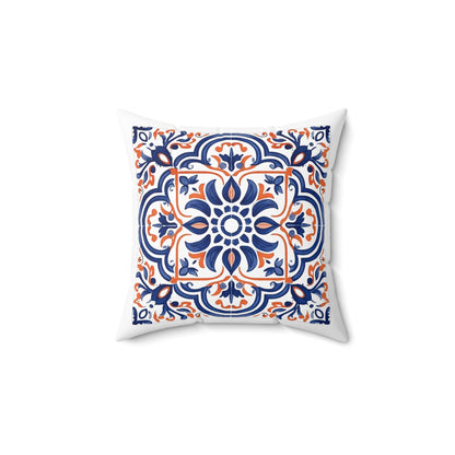 Classic Portuguese Tile Pattern Pillow - Infuse Elegance into Your Home