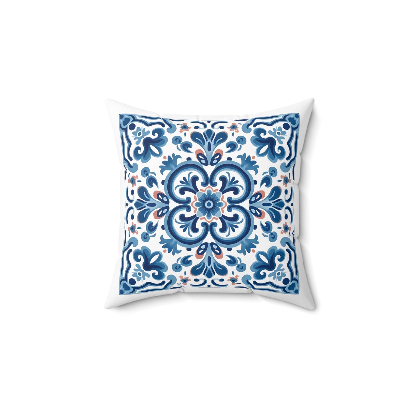 Elegant Tile Pattern Pillow - Portuguese Heritage for Your Home