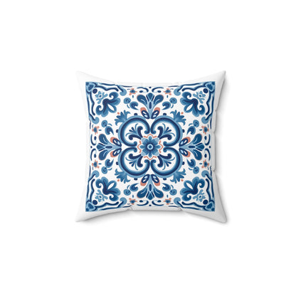 Elegant Tile Pattern Pillow - Portuguese Heritage for Your Home