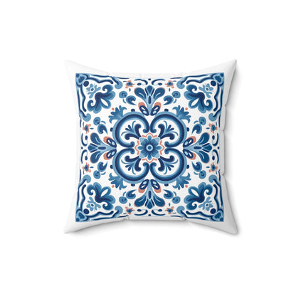 Elegant Tile Pattern Pillow - Portuguese Heritage for Your Home