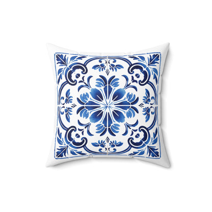 Portuguese Heritage Tile Pillow - Infuse Your Space with Timeless Elegance