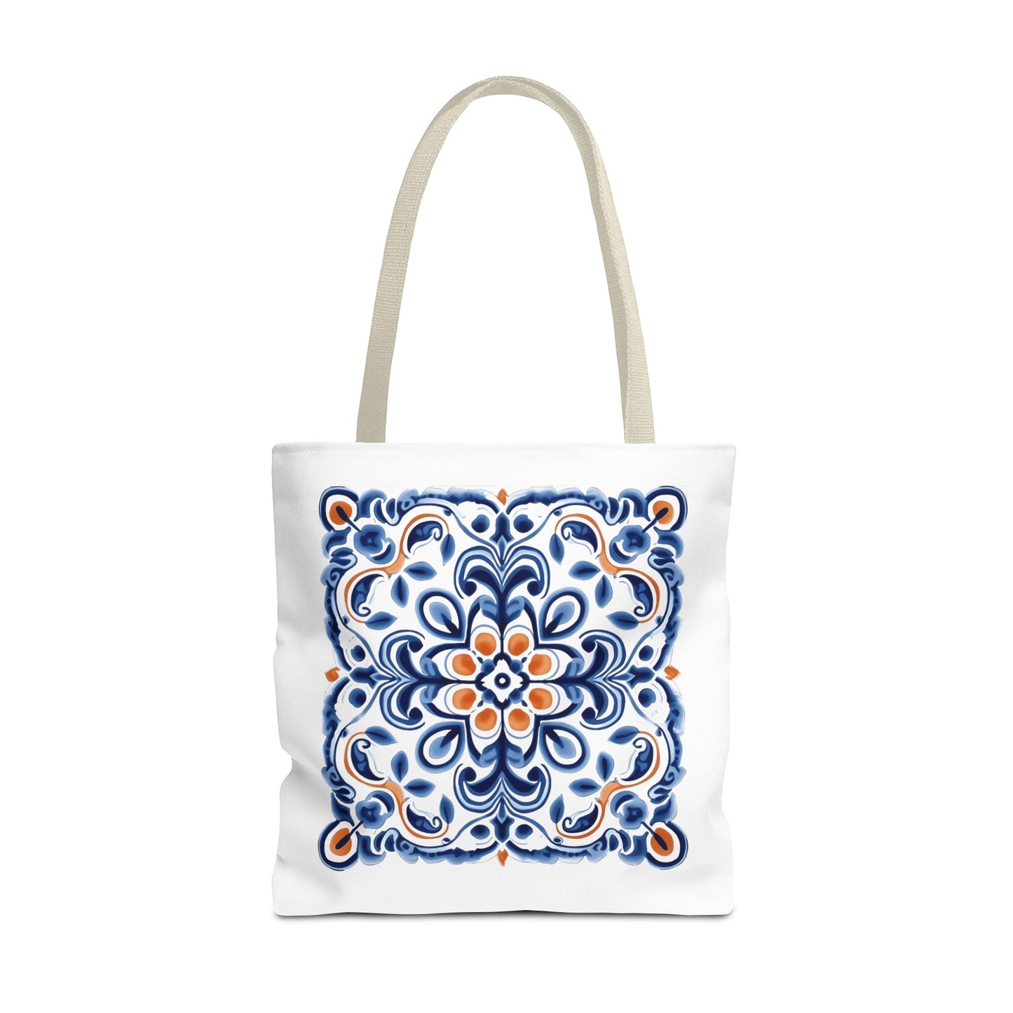 Tote Bag - Elegant Portuguese Traditional Tile Design, Boho Chic, Artistic Accessory, Portugal Contemporary. Portugal, Portuguese Tiles