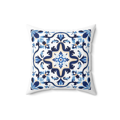 Classic Tile Pattern Pillow - Add a Touch of Portugal to Your Home