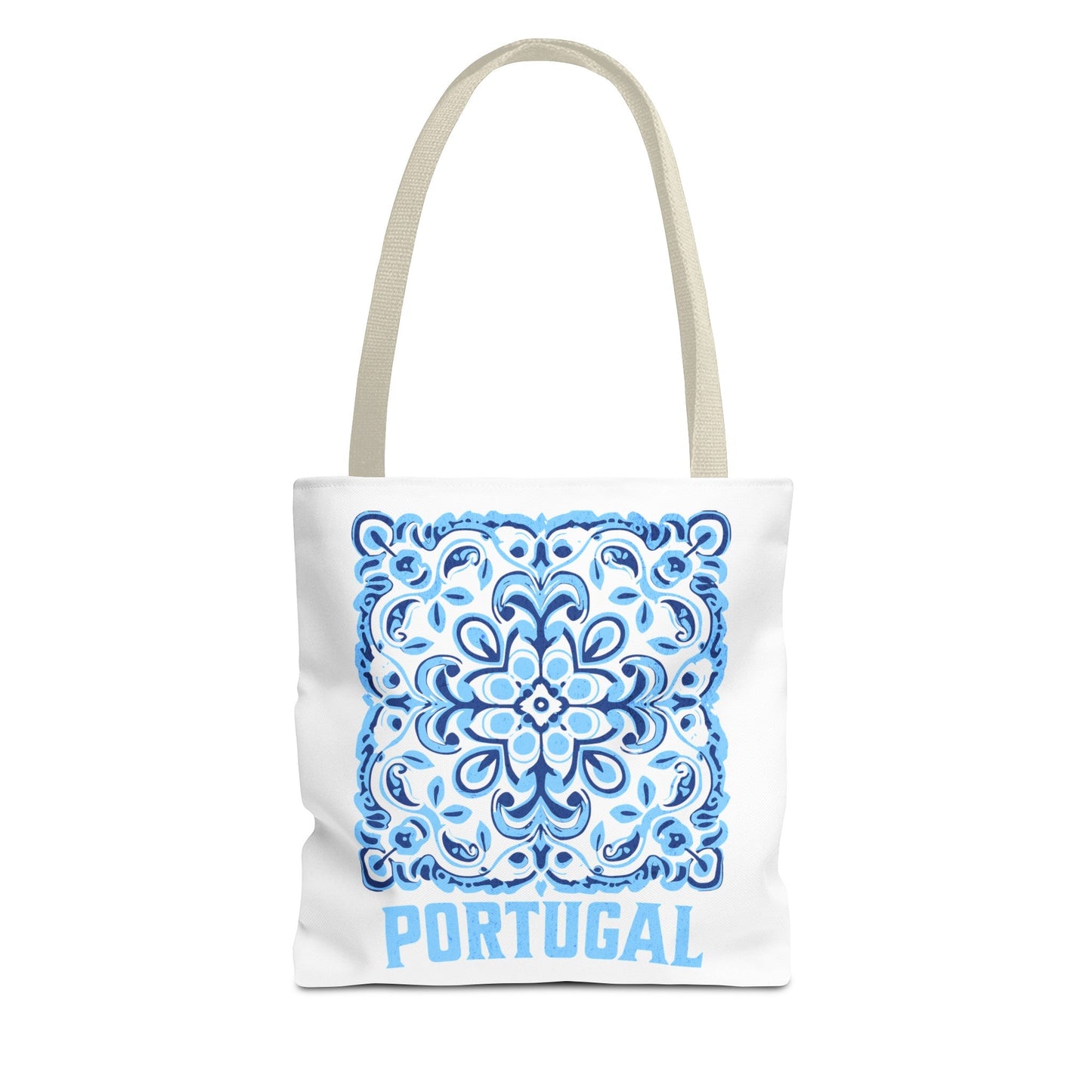 Elegant Tote Bag with Portugal and Portuguese Tile Design - Retro, Minimalist & Contemporary Style