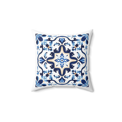 Classic Tile Pattern Pillow - Add a Touch of Portugal to Your Home