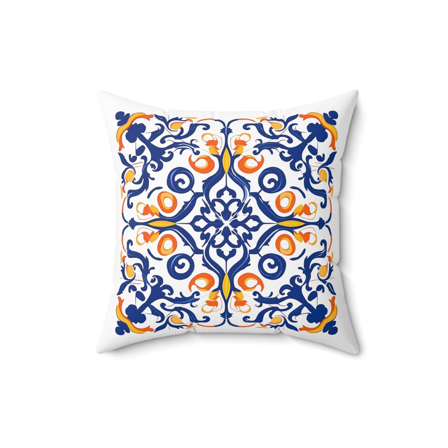 Authentic Tile Pattern Pillow - Bring Portugal's Charm to Your Home