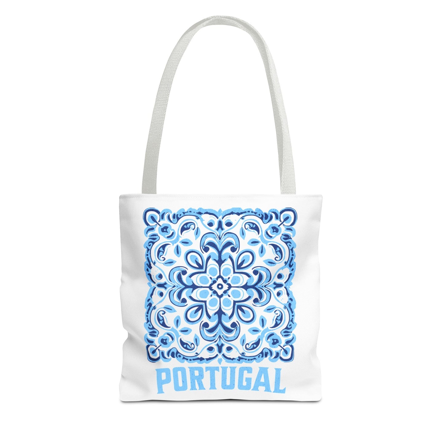 Elegant Tote Bag with Portugal and Portuguese Tile Design - Retro, Minimalist & Contemporary Style