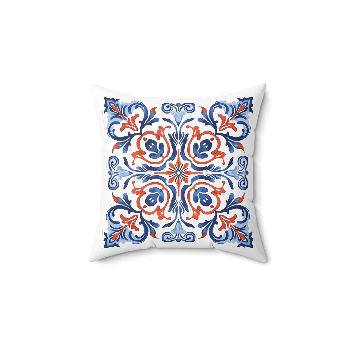 Classic Portuguese Tile Pattern Pillow - Infuse Elegance into Your Home