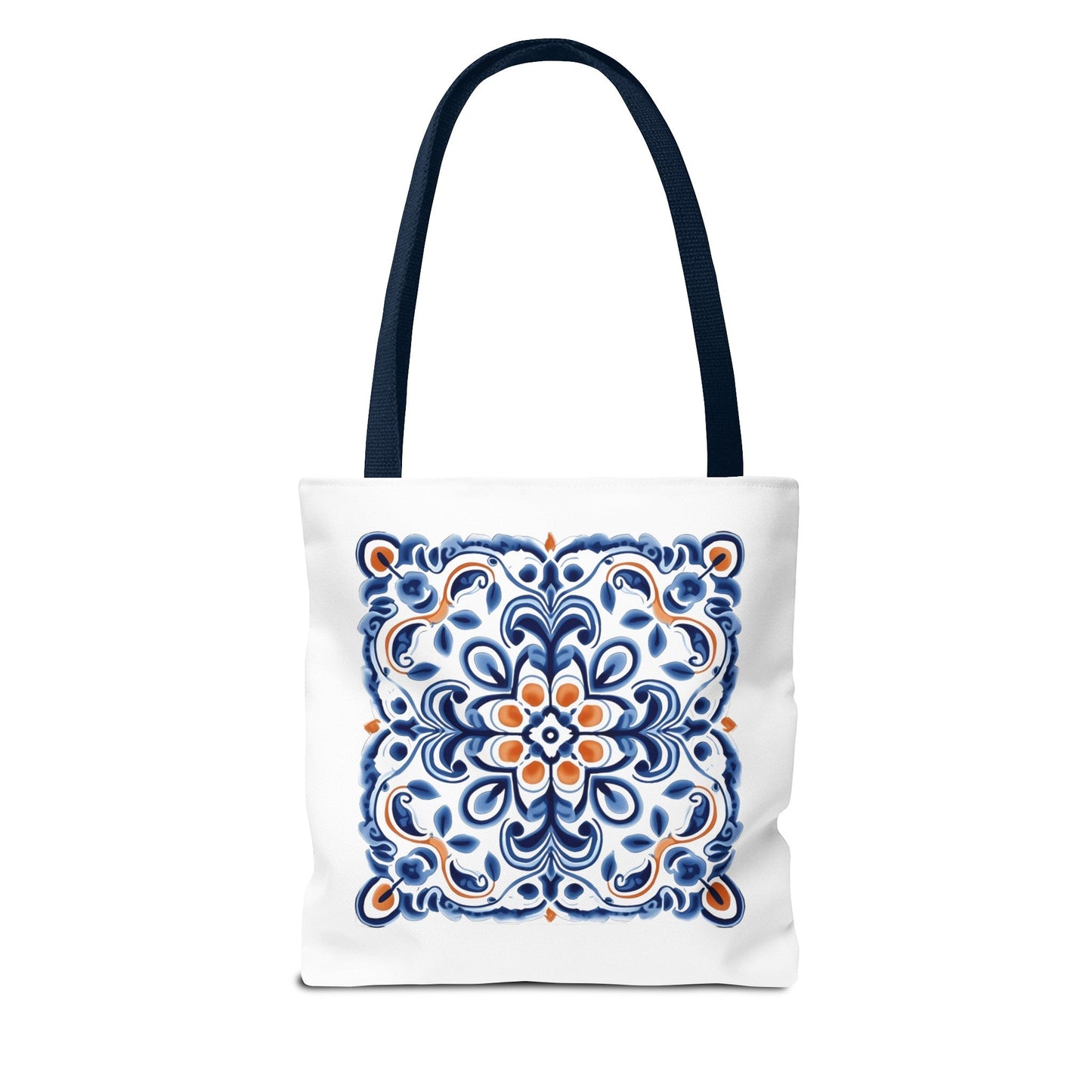 Trendy Tote Bag with Portuguese Tiles Design - Retro, Minimalist & Contemporary Style