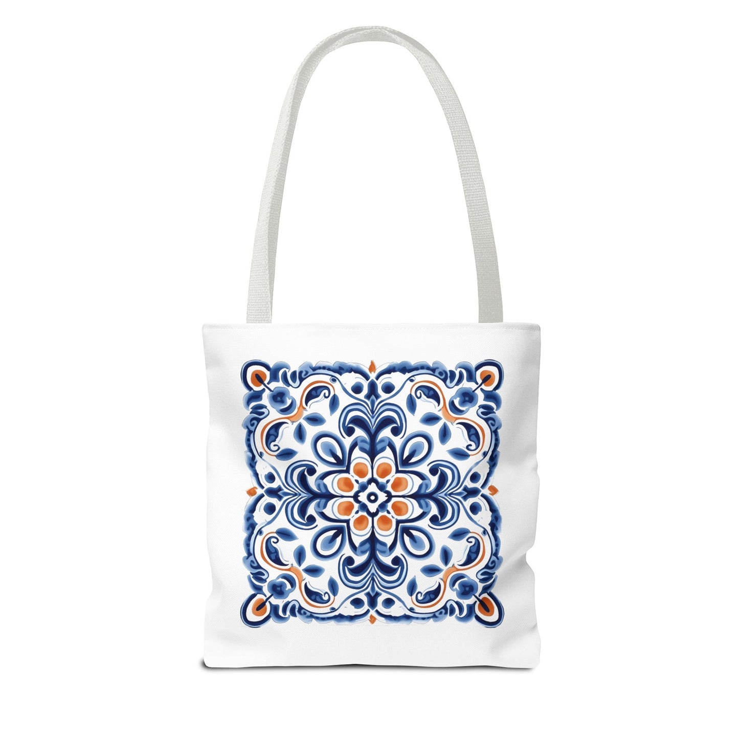 Tote Bag - Elegant Portuguese Traditional Tile Design, Boho Chic, Artistic Accessory, Portugal Contemporary. Portugal, Portuguese Tiles