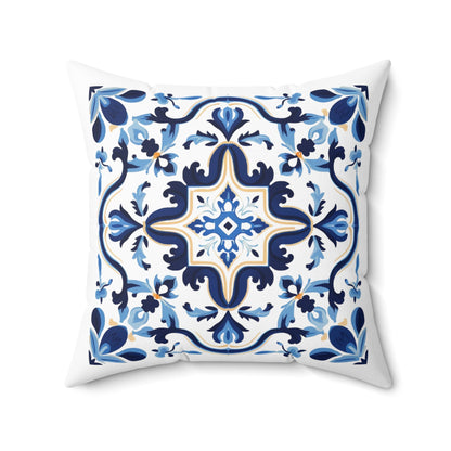 Classic Tile Pattern Pillow - Add a Touch of Portugal to Your Home