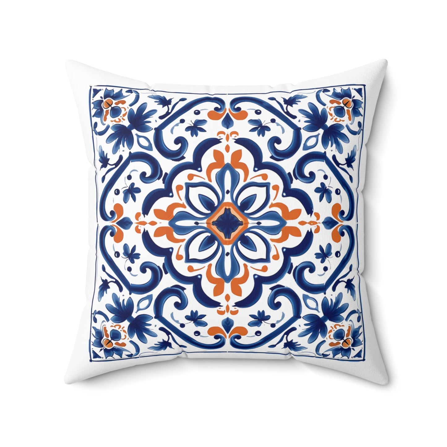 Elegant Portuguese Tile Design Pillow - Bring the Beauty of Portugal Home