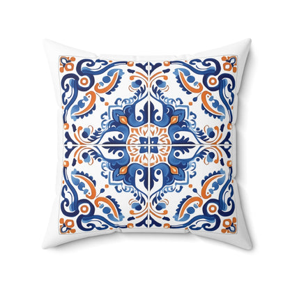 Elegant Portuguese Tile Design Pillow - Bring the Beauty of Portugal Home