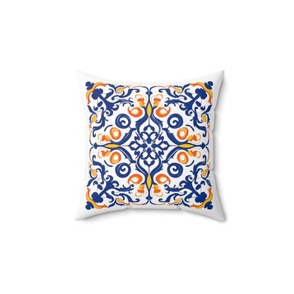 Authentic Tile Pattern Pillow - Bring Portugal's Charm to Your Home