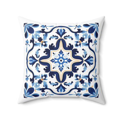 Classic Tile Pattern Pillow - Add a Touch of Portugal to Your Home