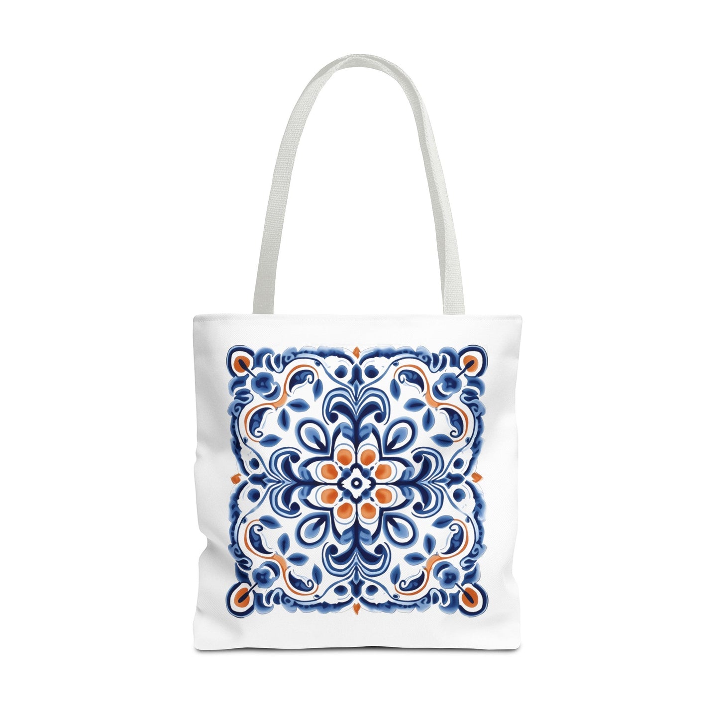 Tote Bag - Elegant Portuguese Traditional Tile Design, Boho Chic, Artistic Accessory, Portugal Contemporary. Portugal, Portuguese Tiles