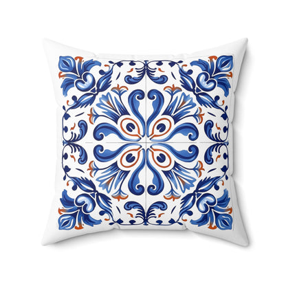 Elegant Portuguese Tile Design Pillow - Bring the Beauty of Portugal Home