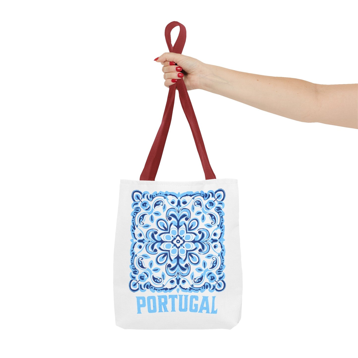 Elegant Tote Bag with Portugal and Portuguese Tile Design - Retro, Minimalist & Contemporary Style