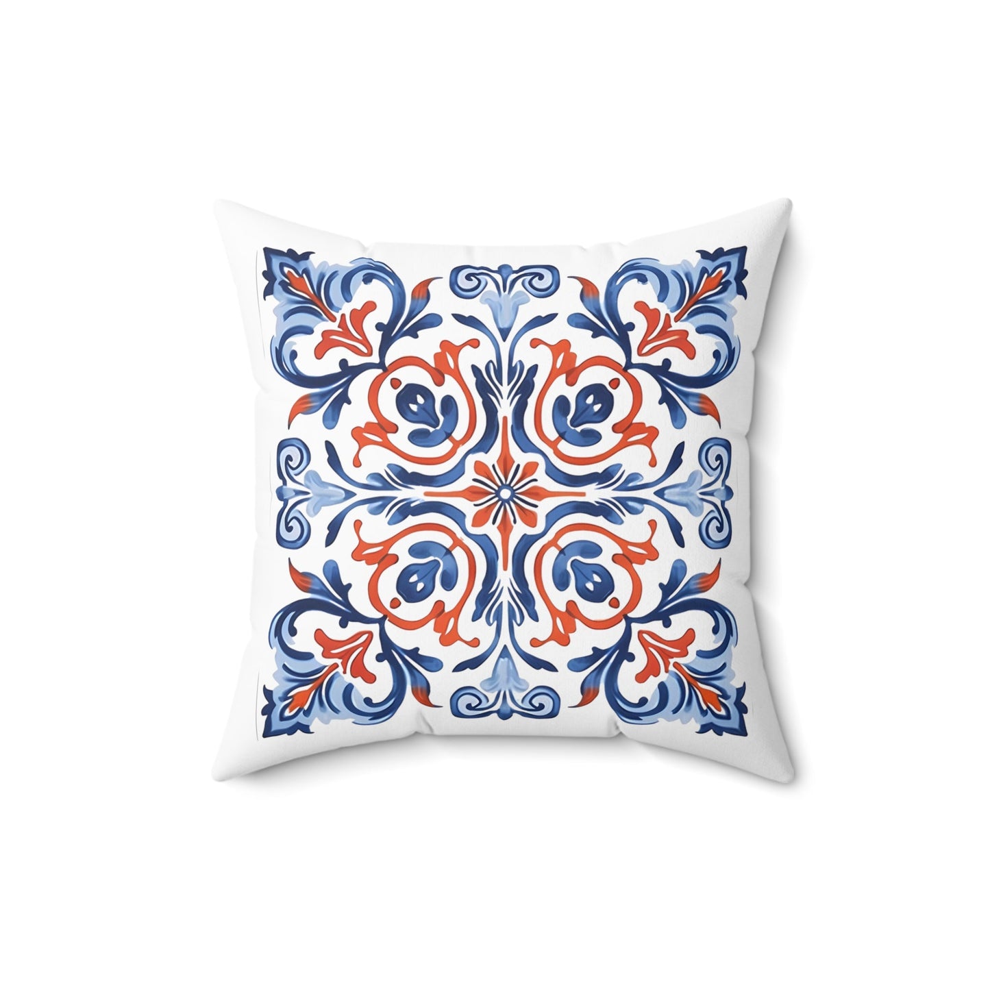 Classic Portuguese Tile Pattern Pillow - Infuse Elegance into Your Home