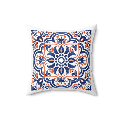 Classic Portuguese Tile Pattern Pillow - Infuse Elegance into Your Home