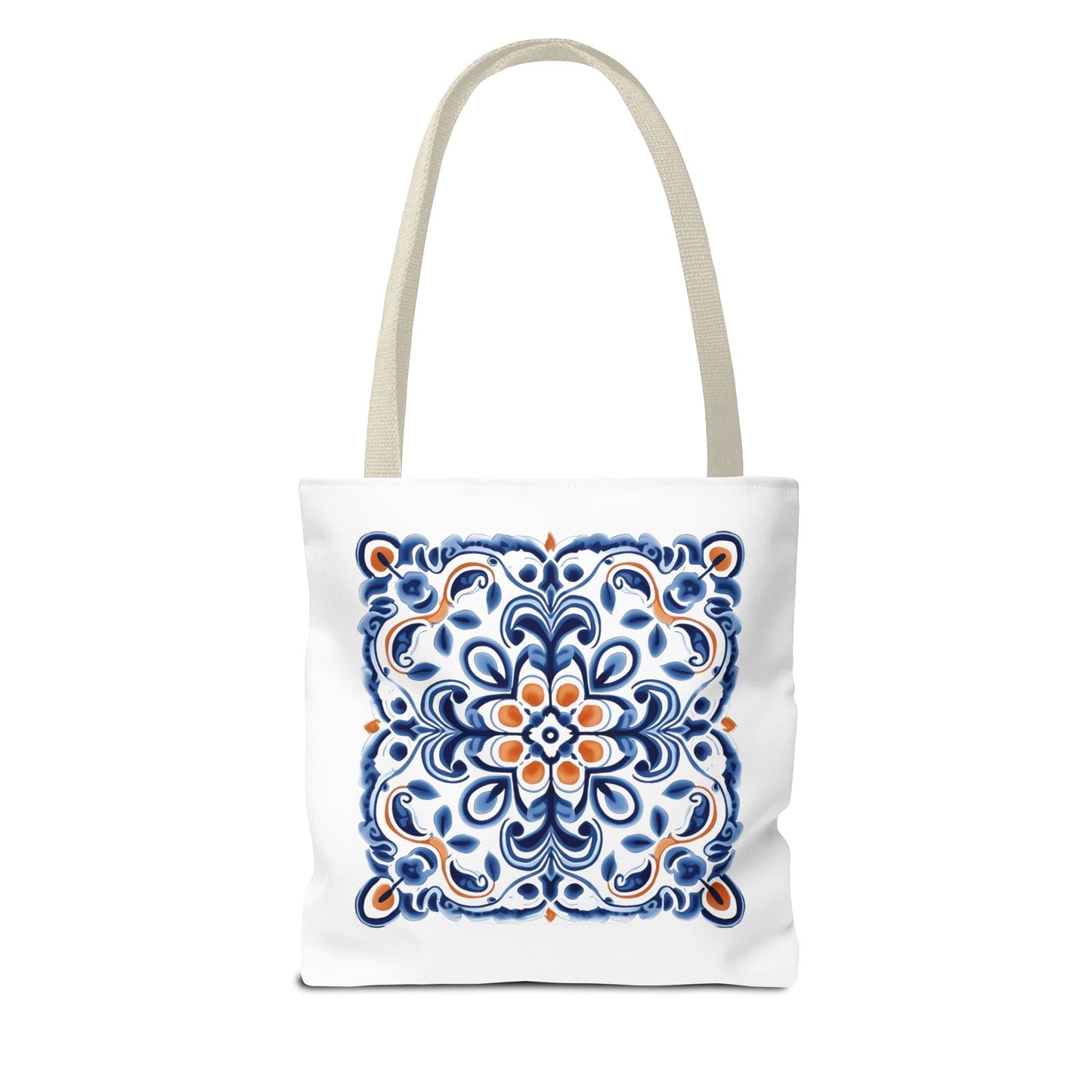 Tote Bag - Elegant Portuguese Traditional Tile Design, Boho Chic, Artistic Accessory, Portugal Contemporary. Portugal, Portuguese Tiles