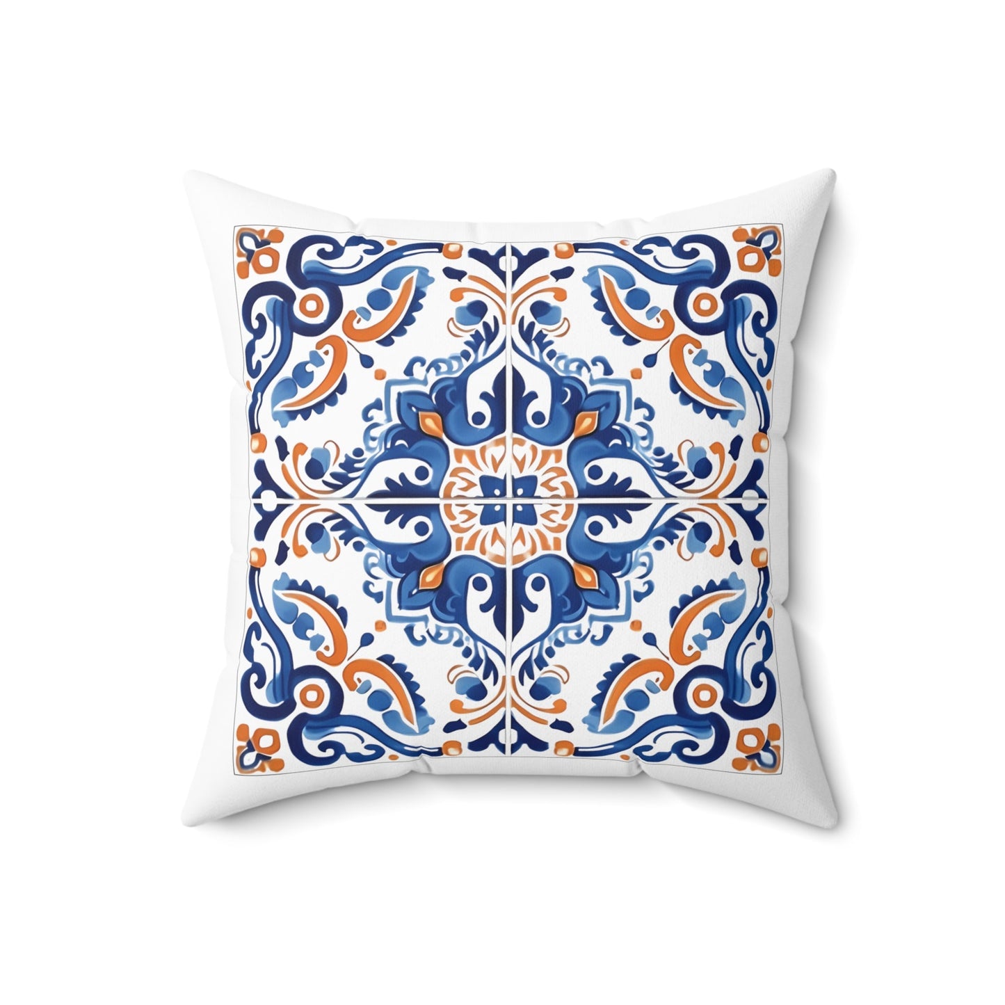 Elegant Portuguese Tile Design Pillow - Bring the Beauty of Portugal Home