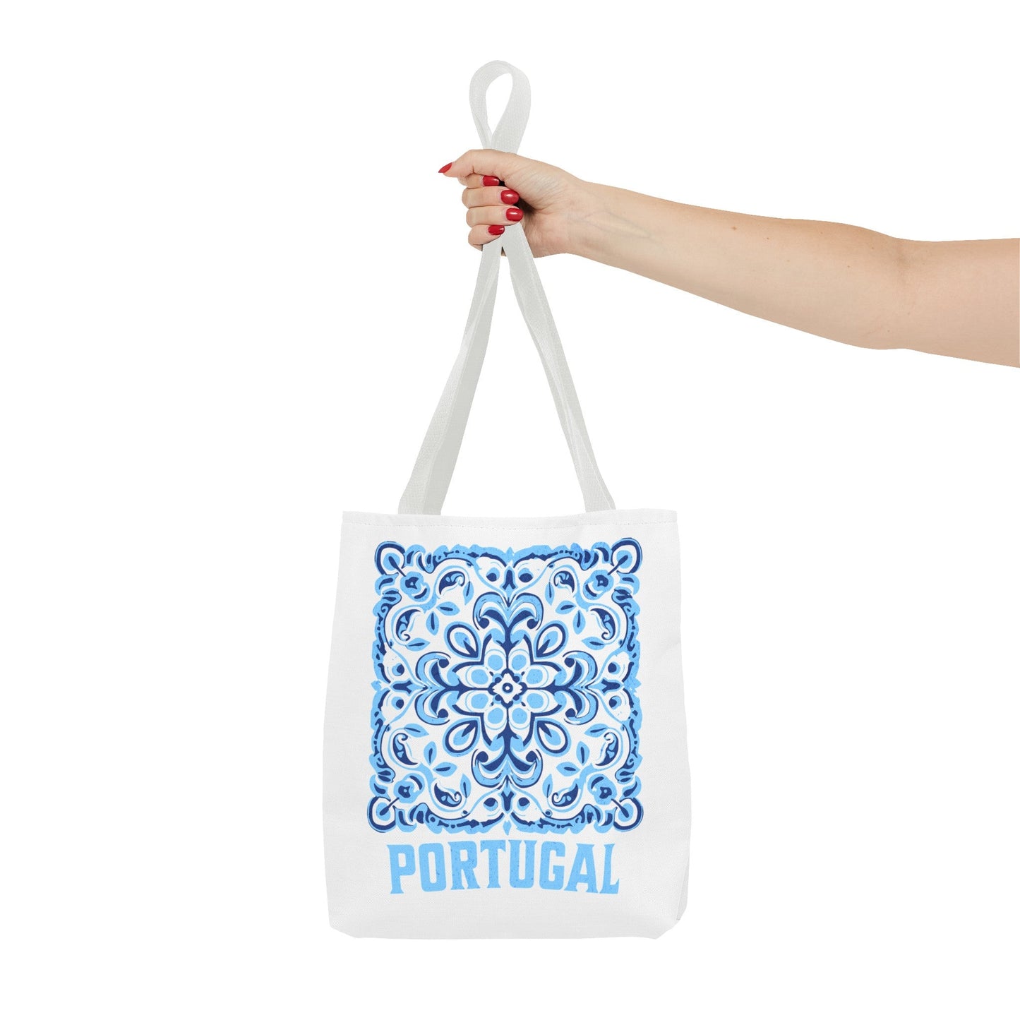 Elegant Tote Bag with Portugal and Portuguese Tile Design - Retro, Minimalist & Contemporary Style