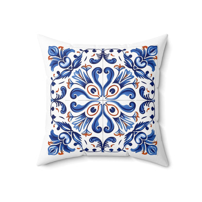 Elegant Portuguese Tile Design Pillow - Bring the Beauty of Portugal Home