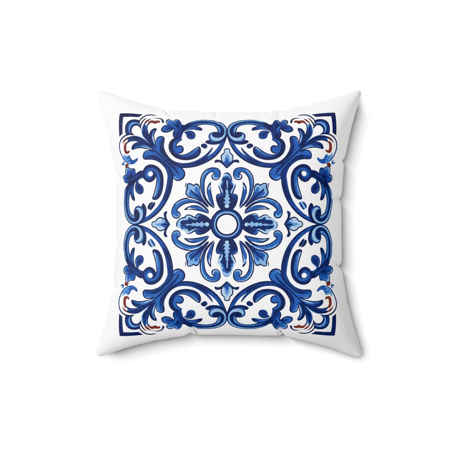 Classic Portuguese Tile Pattern Pillow - Infuse Elegance into Your Home