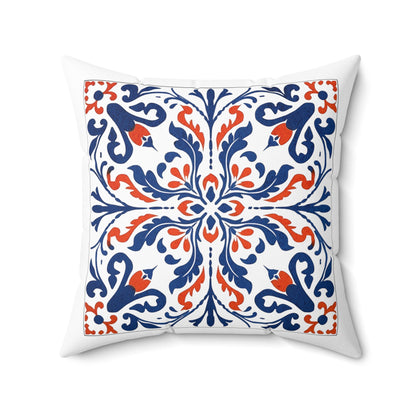 Classic Portuguese Tile Pattern Pillow - Infuse Elegance into Your Home