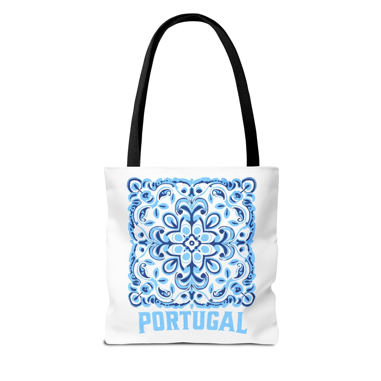 Elegant Tote Bag with Portugal and Portuguese Tile Design - Retro, Minimalist & Contemporary Style