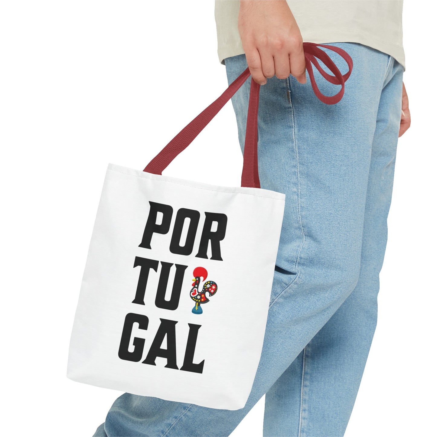 Elegant Tote Bag with Portugal Design and Galo de Barcelos - Retro, Minimalist and Contemporary