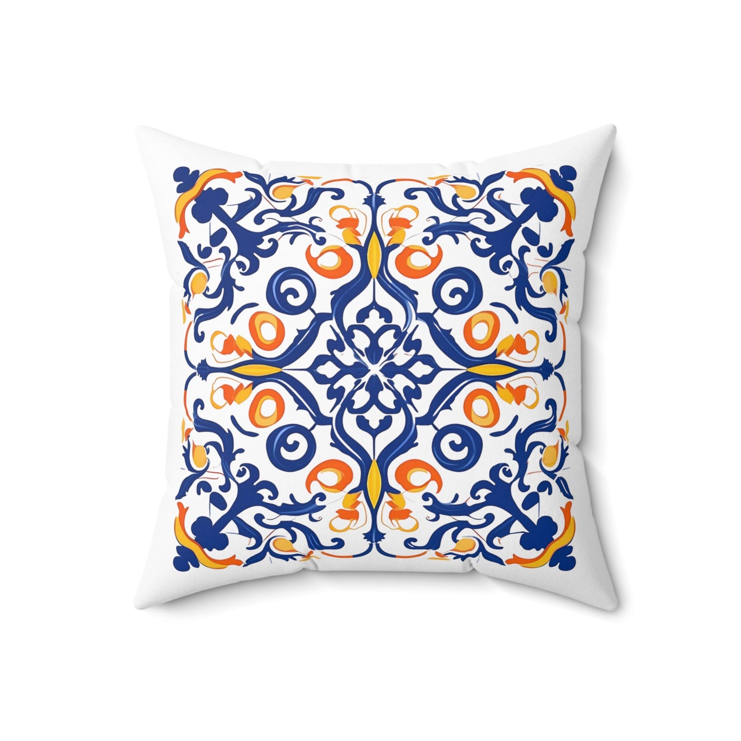 Authentic Tile Pattern Pillow - Bring Portugal's Charm to Your Home