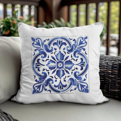 Authentic Traditional Portuguese  Tile Design Pillow - Embrace Portugal’s Timeless Beauty