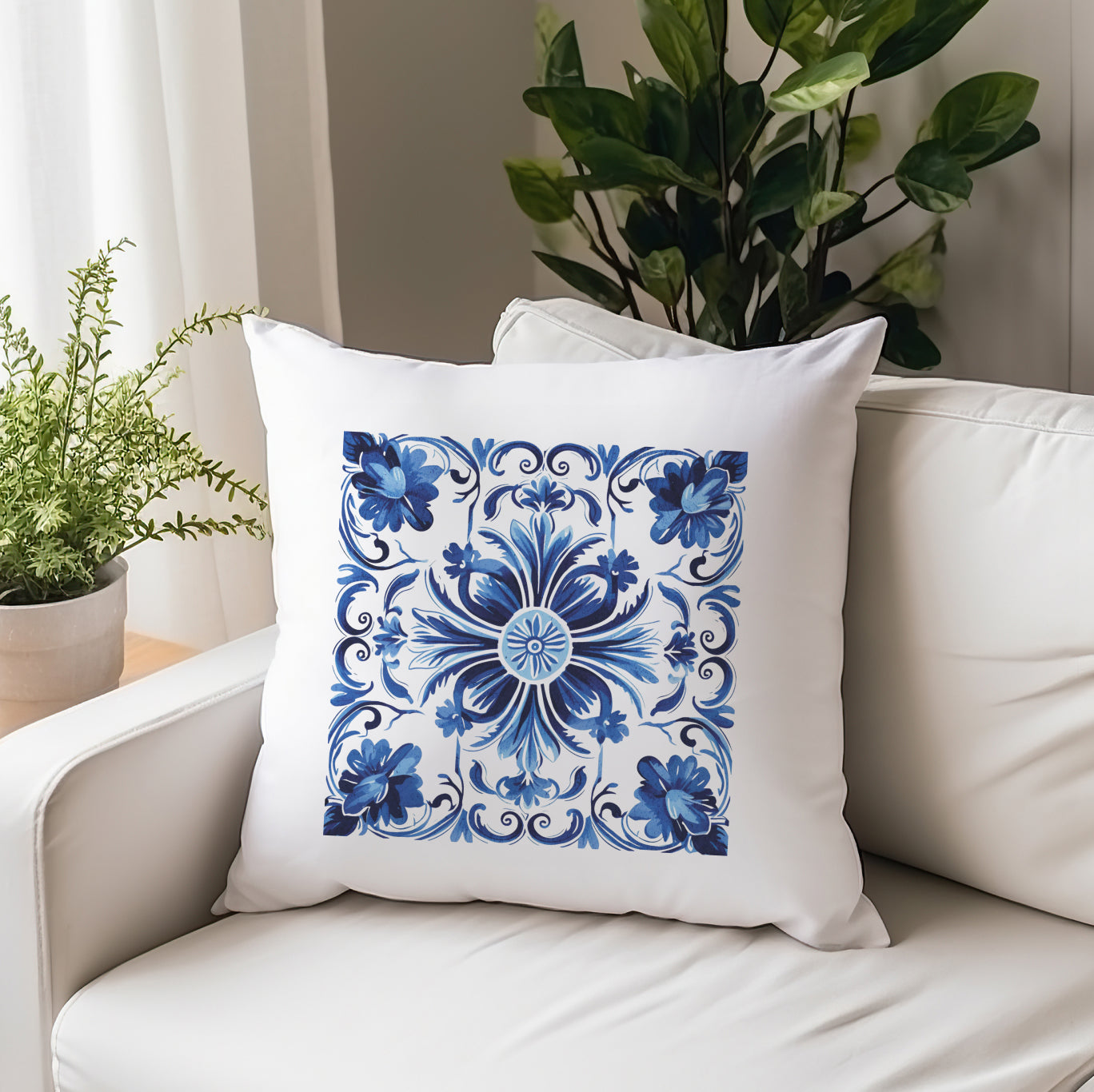 Authentic Traditional Portuguese Tile Pattern Pillow - Bring Portugal’s Artistry Home