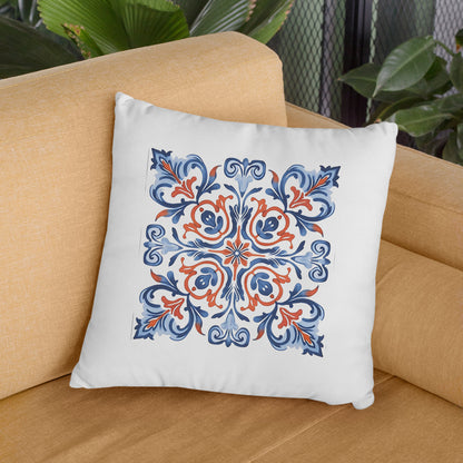 Classic Portuguese Tile Pattern Pillow - Infuse Elegance into Your Home