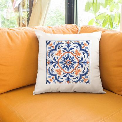 Traditional Portuguese Tile Inspired Pillow - Bring Portugal Home