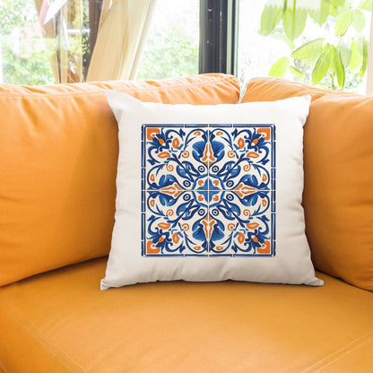 Traditional Portuguese Tile Inspired Pillow - Bring Portugal Home