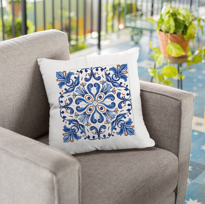 Elegant Portuguese Tile Design Pillow - Bring the Beauty of Portugal Home