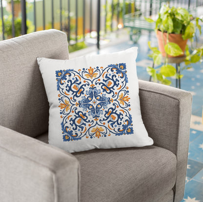 Traditional Portuguese Tile Inspired Pillow - Bring Portugal Home