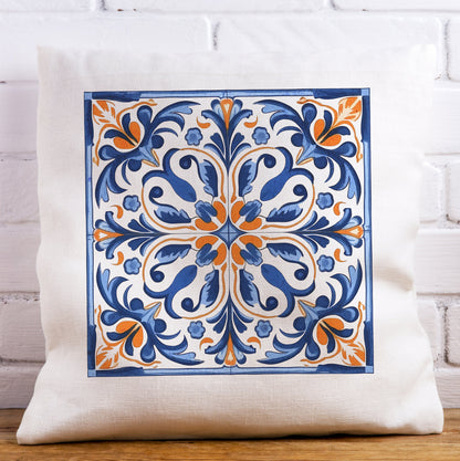 Traditional Portuguese Tile Inspired Pillow - Bring Portugal Home