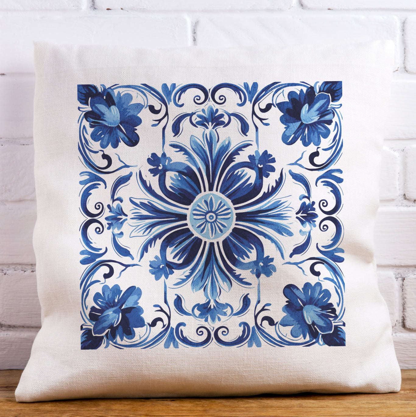 Authentic Traditional Portuguese Tile Pattern Pillow - Bring Portugal’s Artistry Home