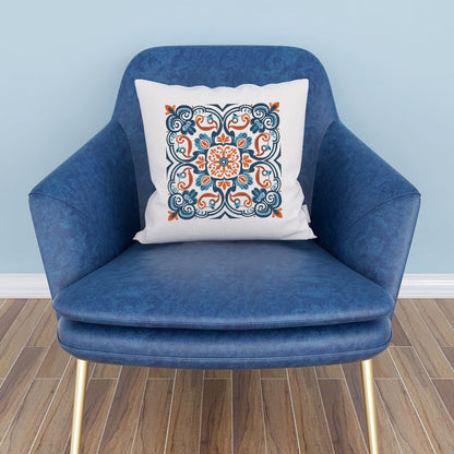 Portuguese Heritage Tile Pillow - Infuse Your Space with Timeless Elegance