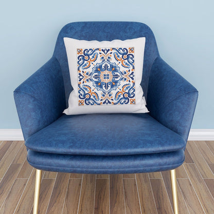 Elegant Portuguese Tile Design Pillow - Bring the Beauty of Portugal Home