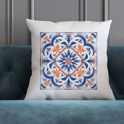 Traditional Portuguese Tile Inspired Pillow - Bring Portugal Home