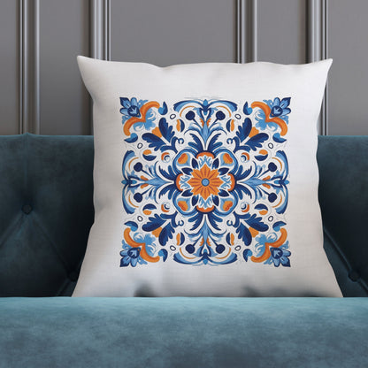 Traditional Portuguese Tile Inspired Pillow - Bring Portugal Home