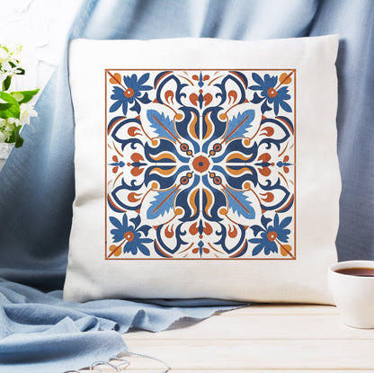 Traditional Portuguese Tile Inspired Pillow - Bring Portugal Home